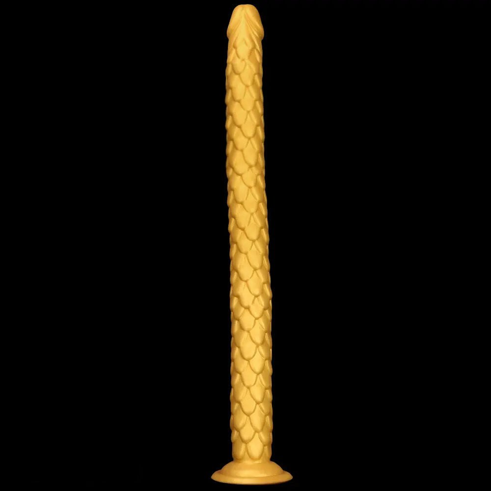 Gold scale fantasy dildo, photo 14
