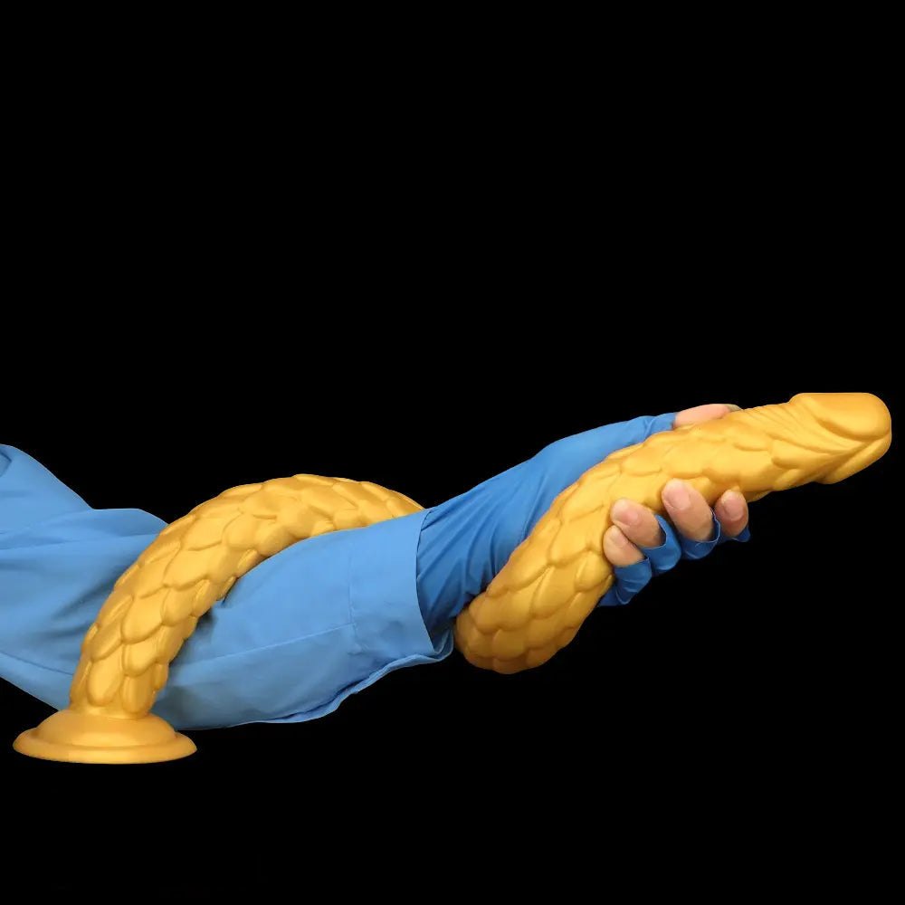 Gold scale fantasy dildo, photo 15