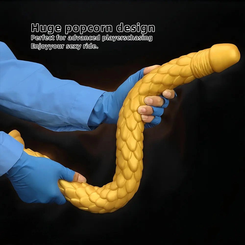 Gold scale fantasy dildo, photo 6