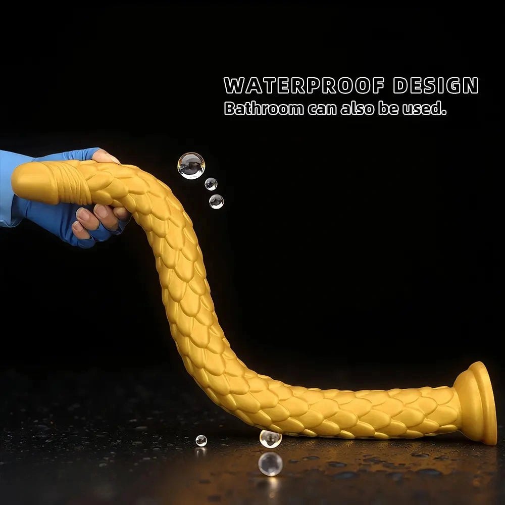 Gold scale fantasy dildo, photo 7