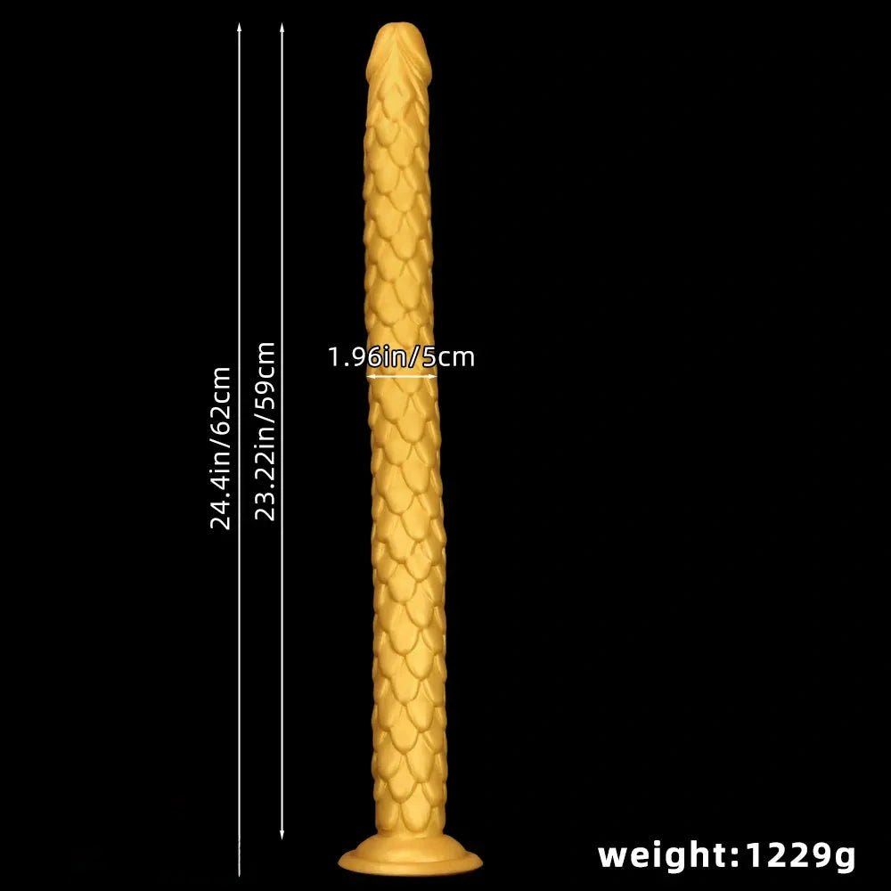 Gold scale fantasy dildo, photo 9