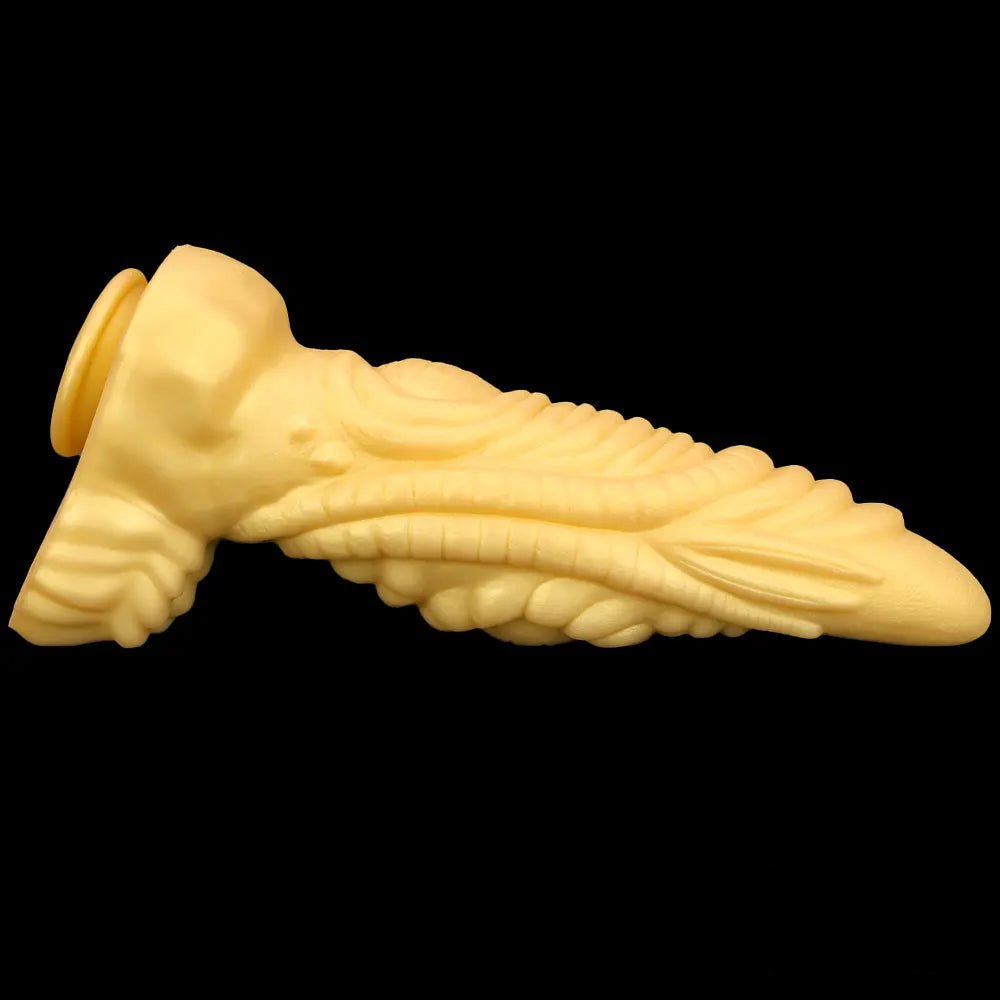 Gold dragon scale fantasy dildo, photo 11