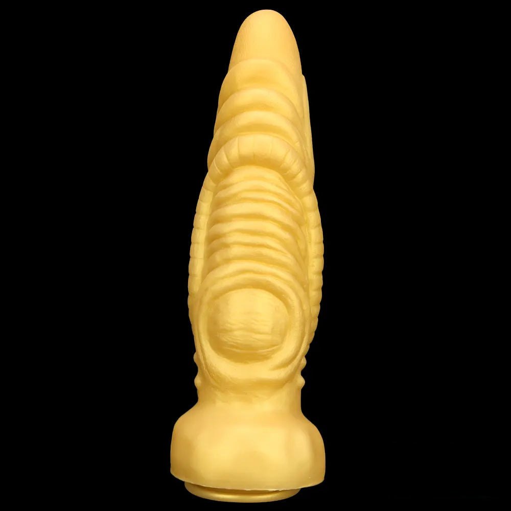 Gold dragon scale fantasy dildo, photo 7