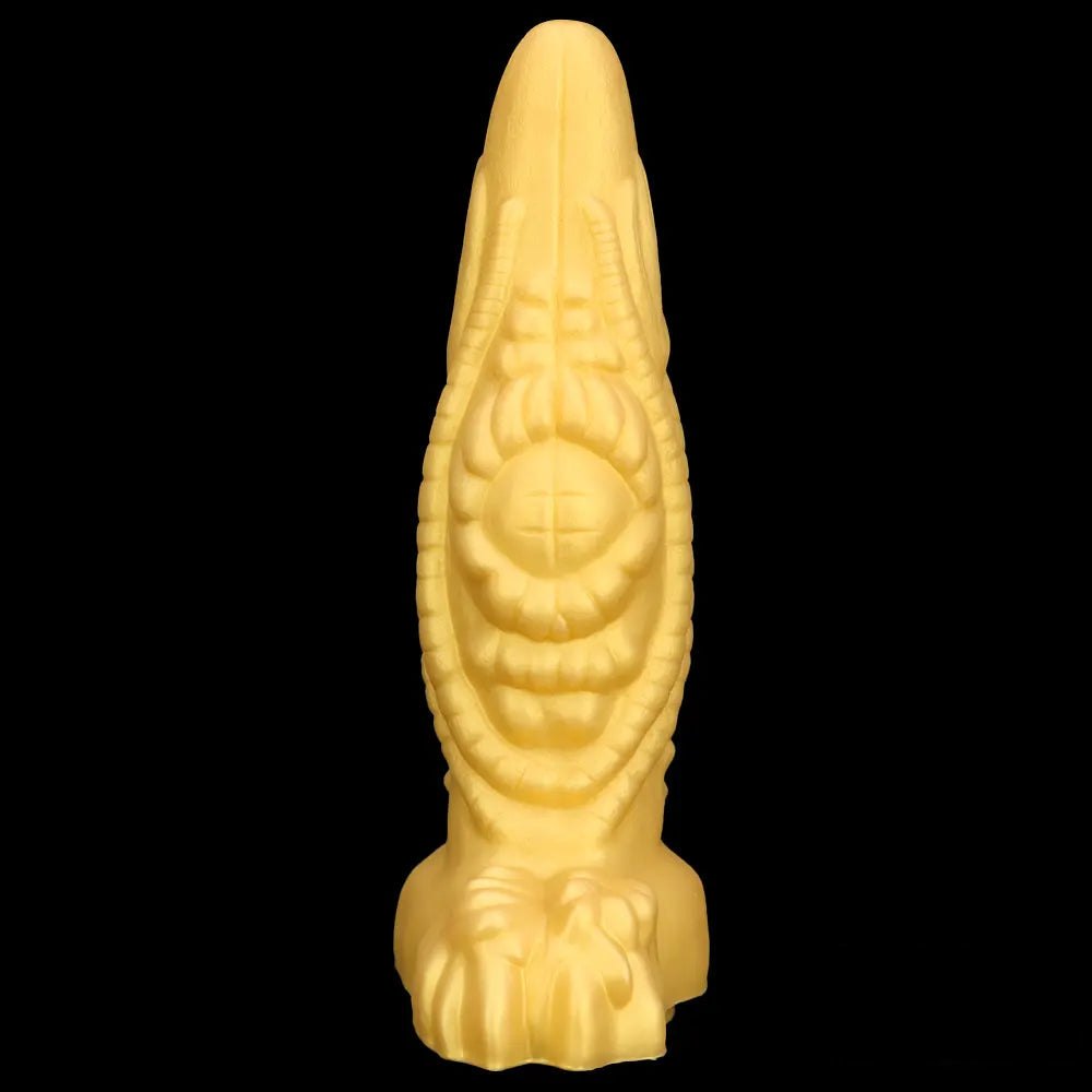 Gold dragon scale fantasy dildo, photo 9