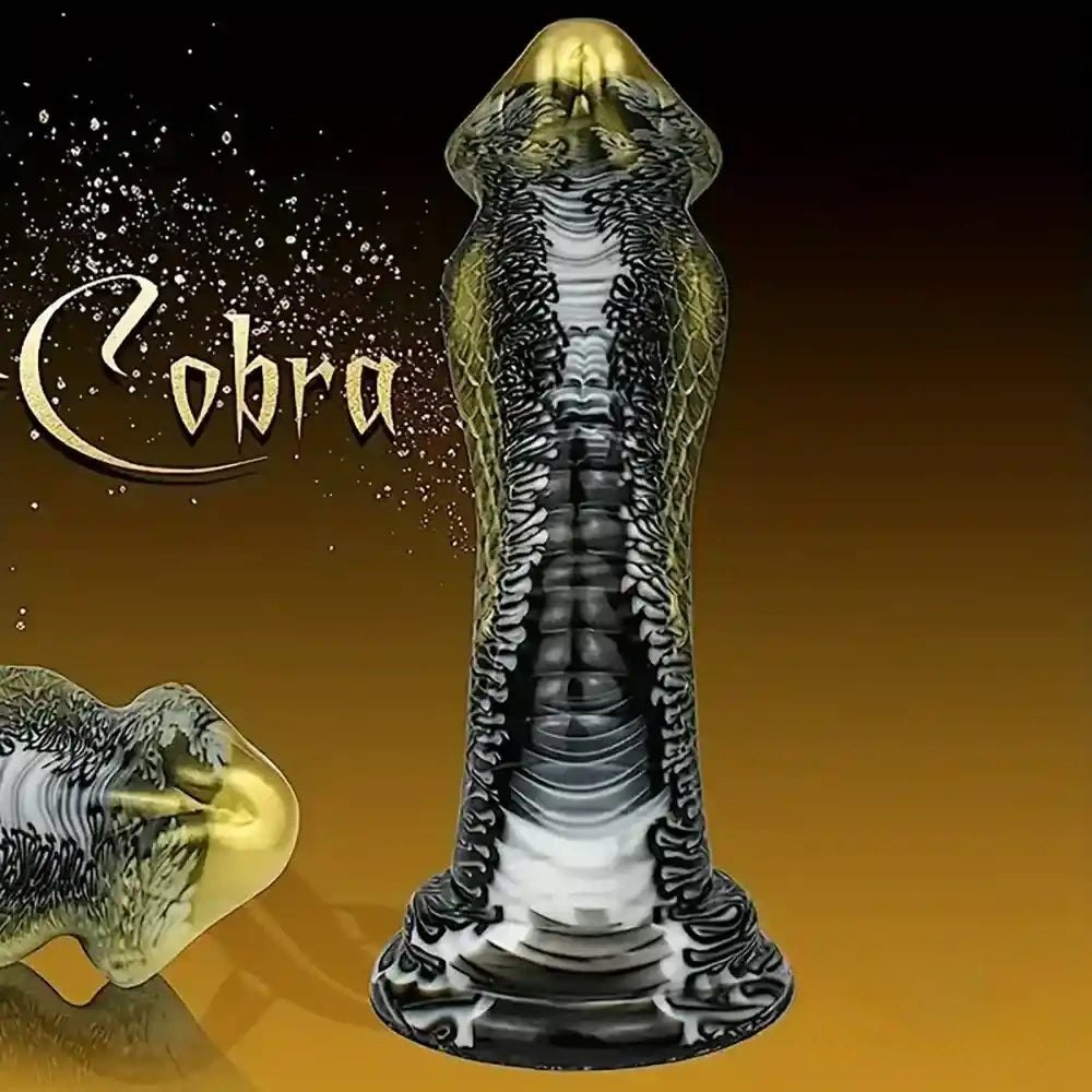 Scale textured marbled fantasy dildo, photo 4