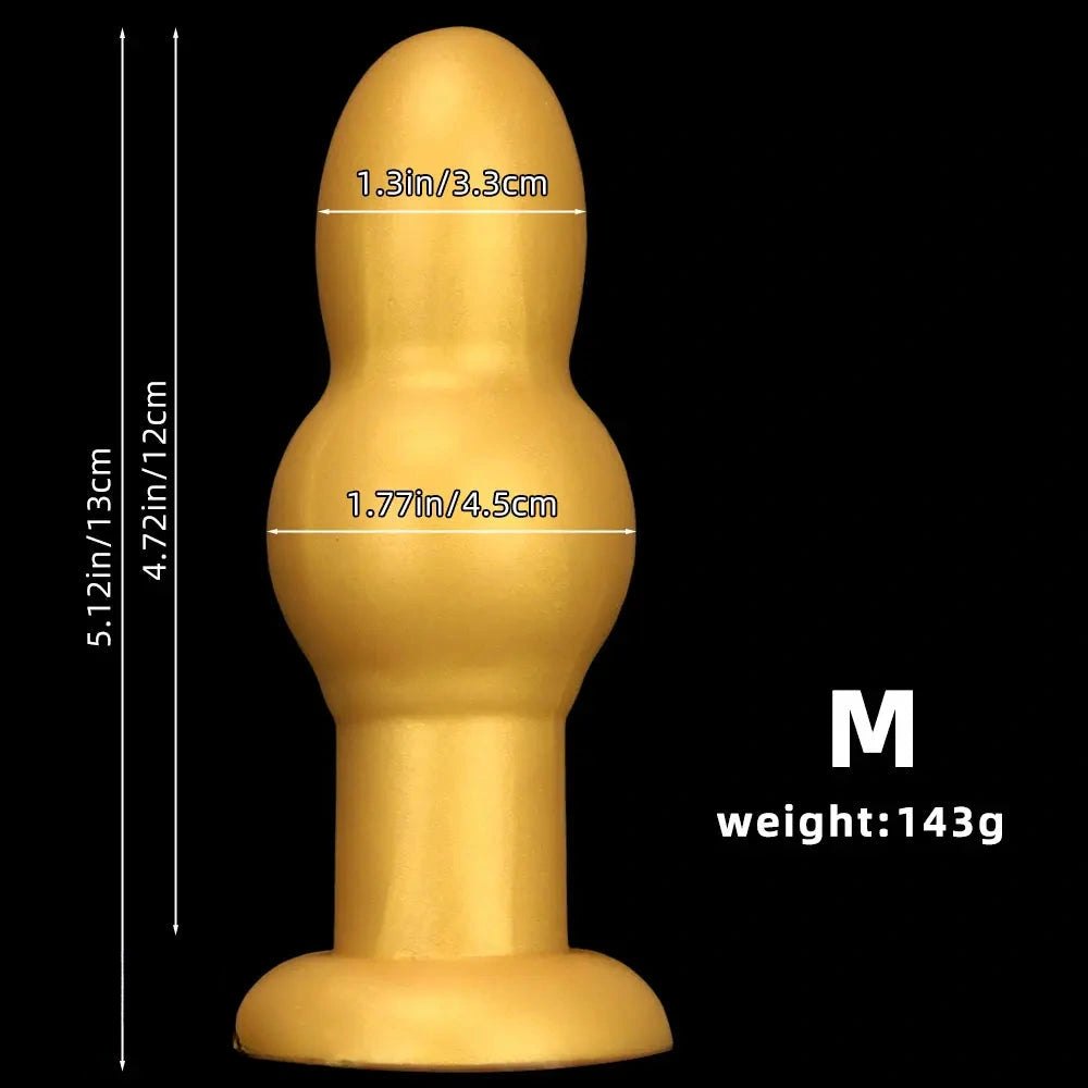 Gold segmented g-spot dildo, photo 10
