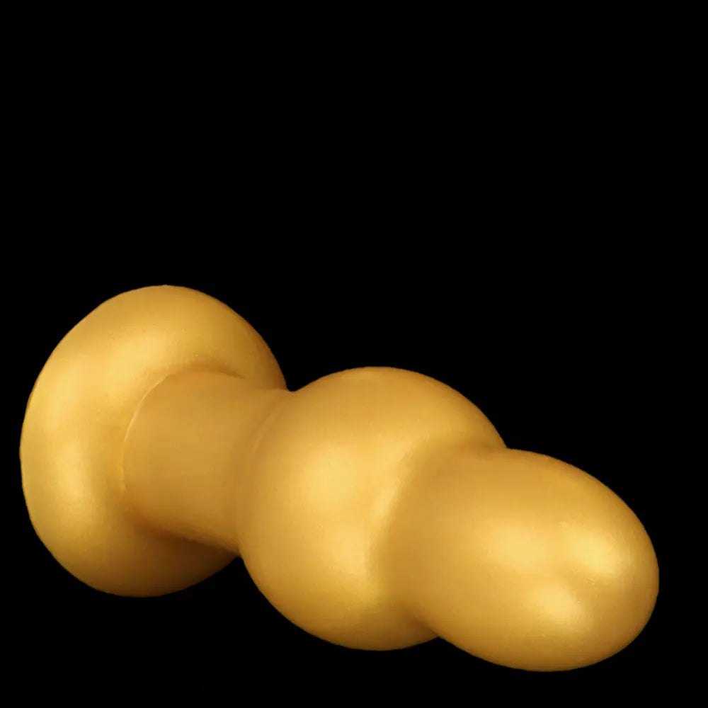 Gold segmented g-spot dildo, photo 15