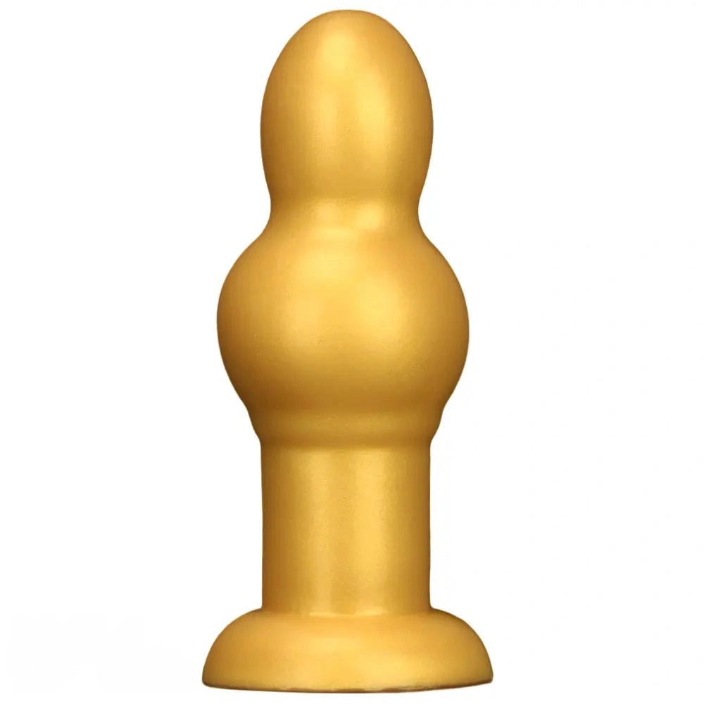 Gold segmented g-spot dildo, photo 2