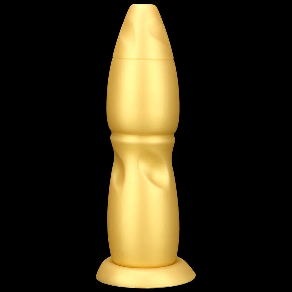 Gold silicone anal plug, photo 8