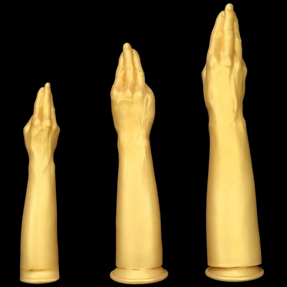 Gold fisting arm dildo, photo 1