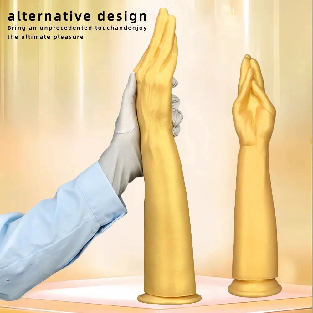 Gold fisting arm dildo, photo 12