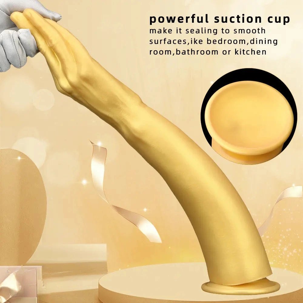 Gold fisting arm dildo, photo 3