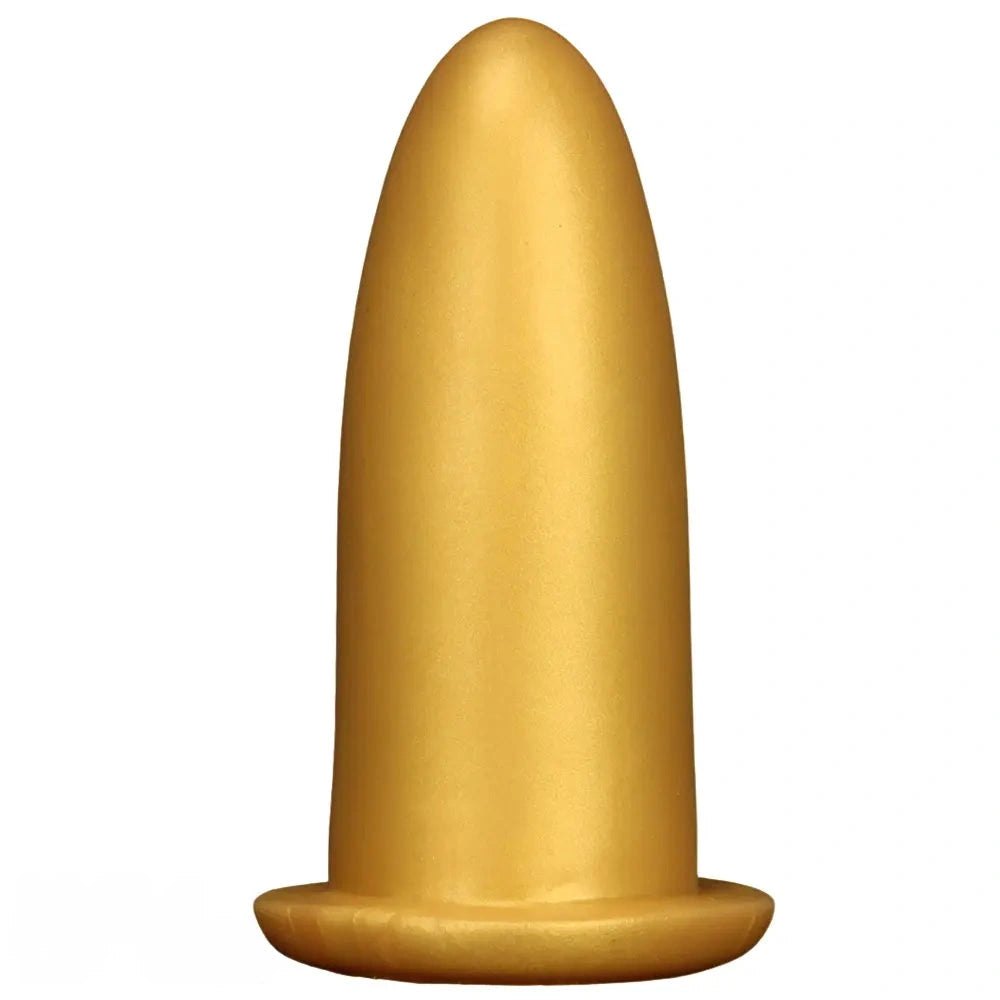 Gold silicone missile dildo, photo 1