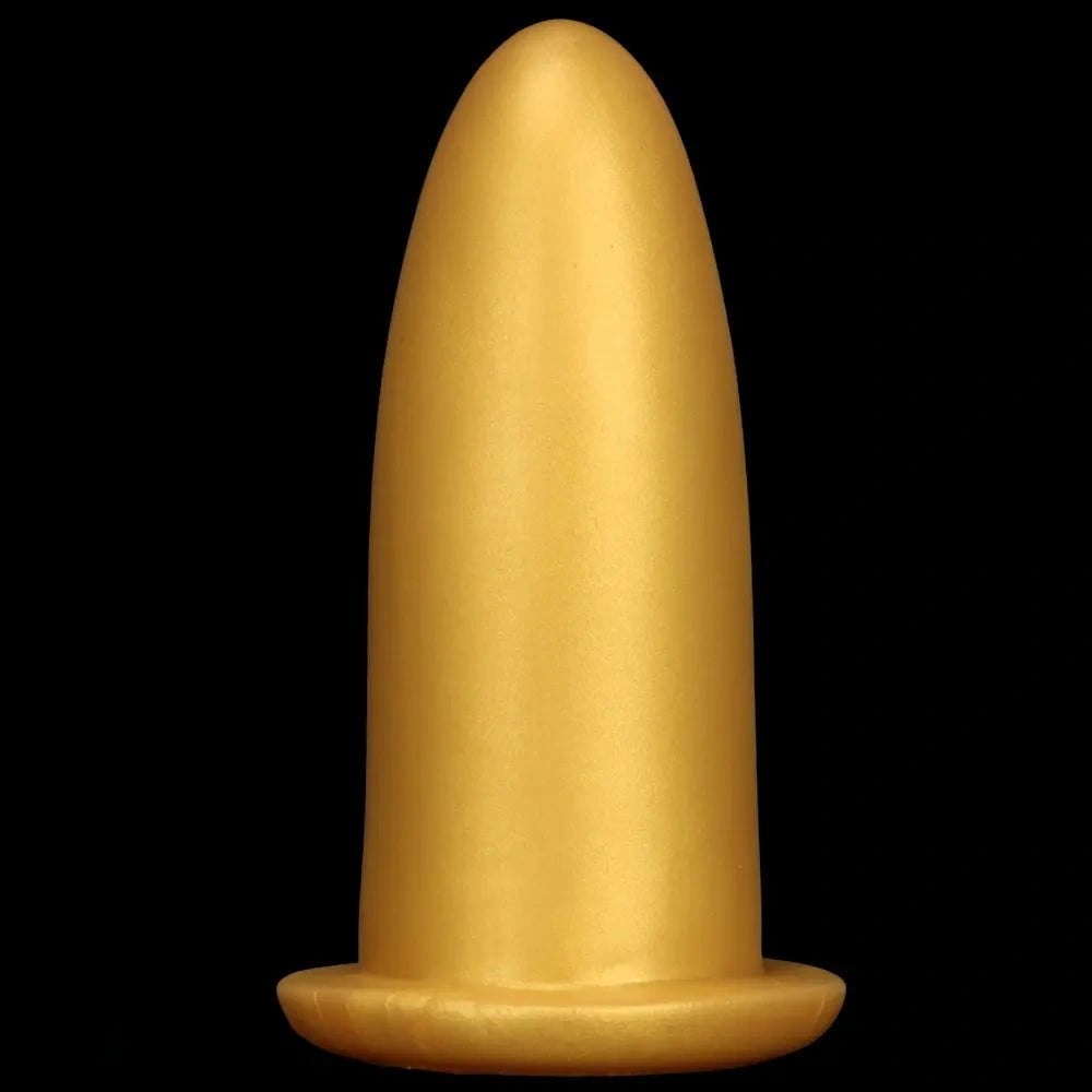 Gold silicone missile dildo, photo 14
