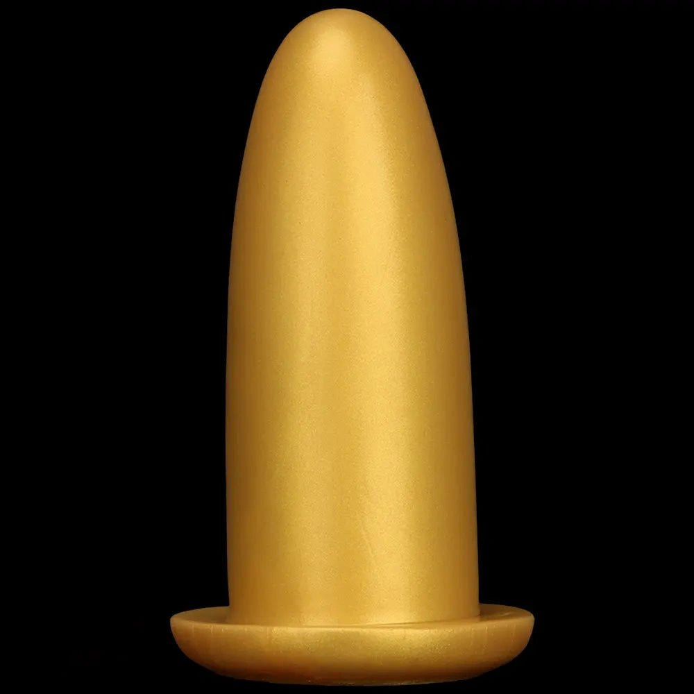 Gold silicone missile dildo, photo 15