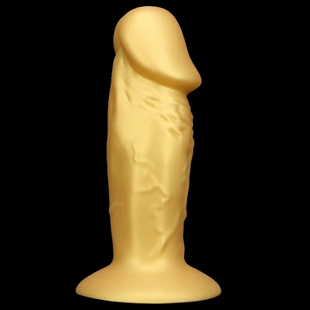 Gold silicone suction cup dildo, photo 10