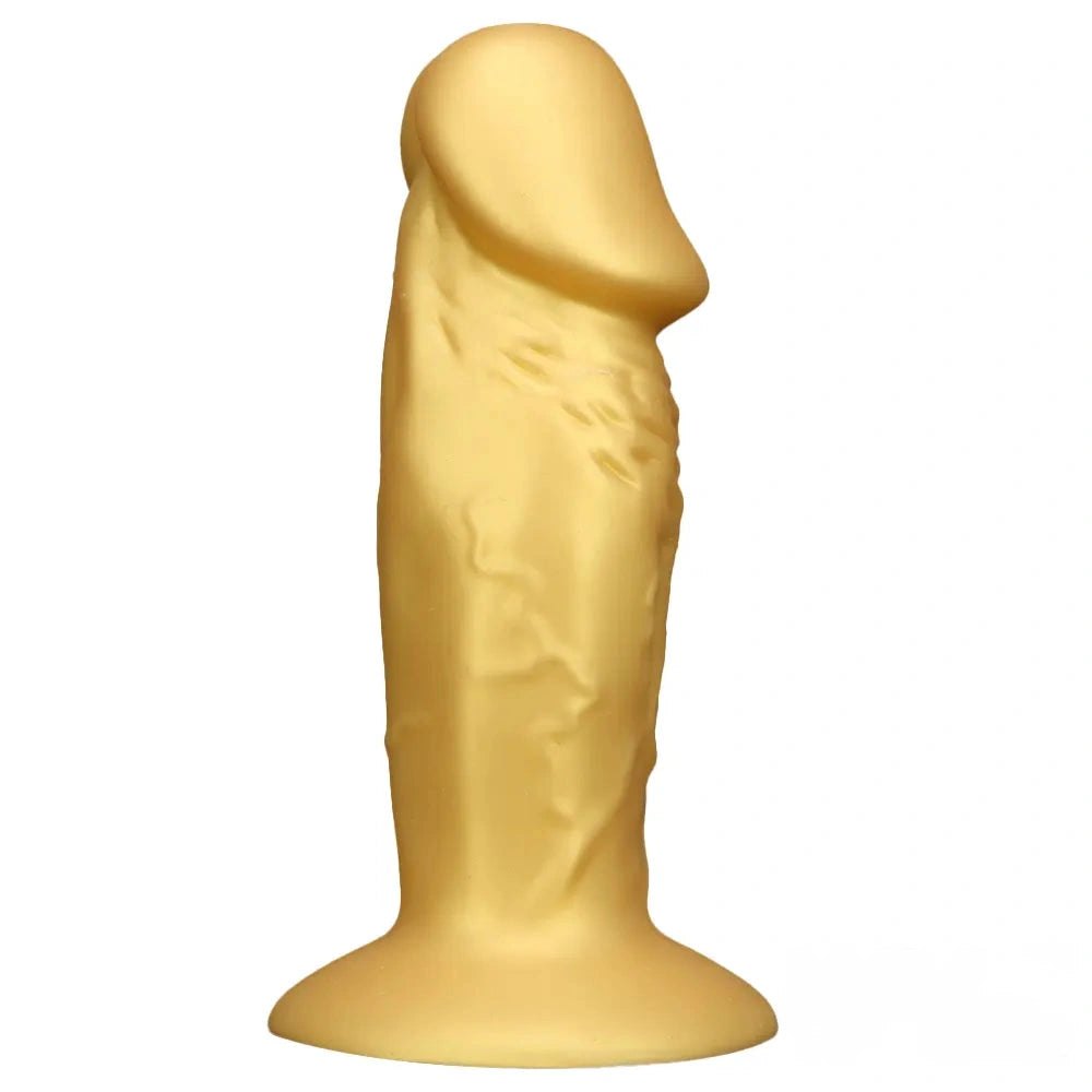 Gold silicone suction cup dildo, photo 2