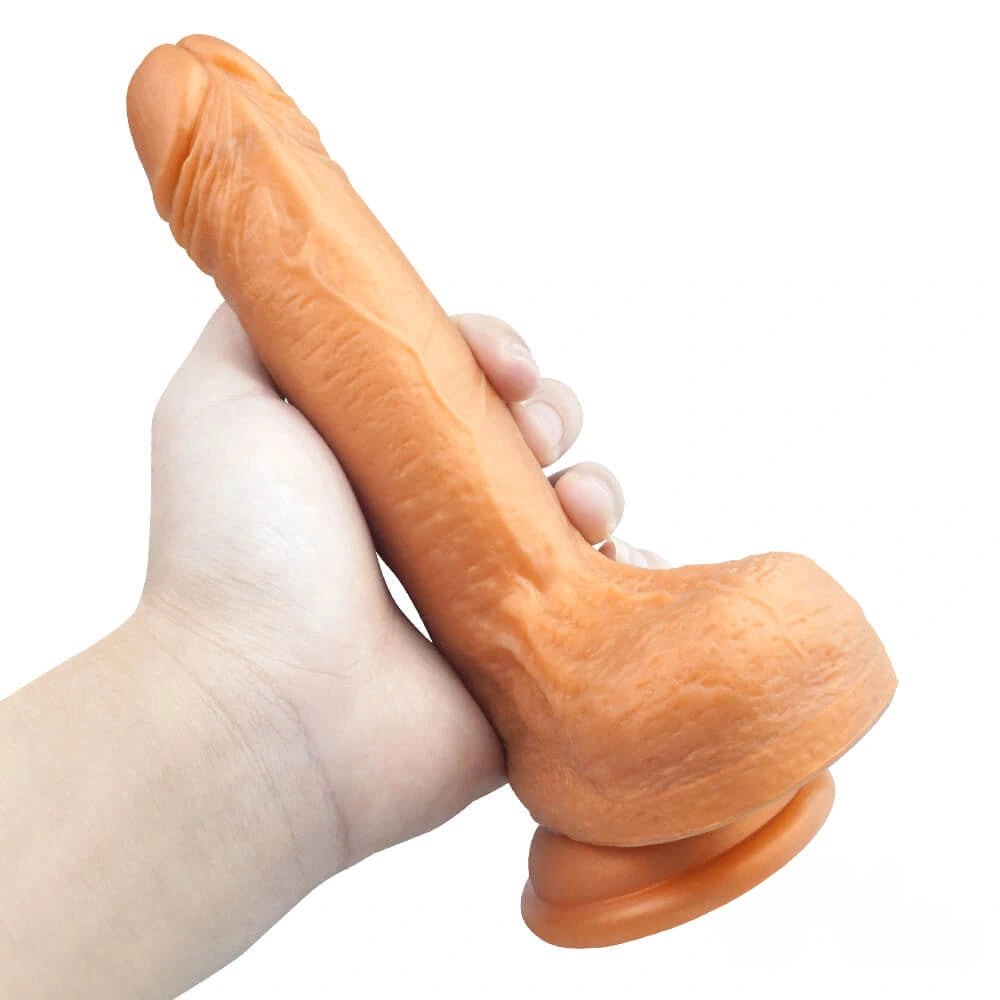 Gold silicone suction cup dildo, photo 3