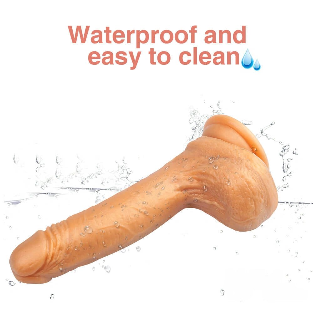 Gold silicone suction cup dildo, photo 4