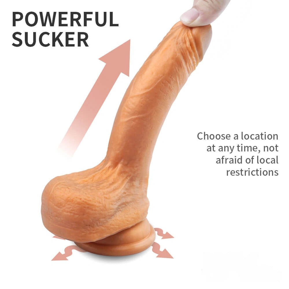 Gold silicone suction cup dildo, photo 7