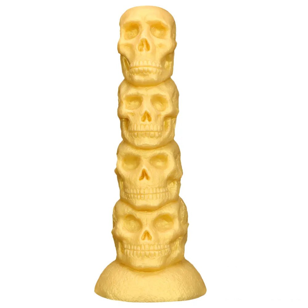 Gold skull stack fantasy dildo, photo 7