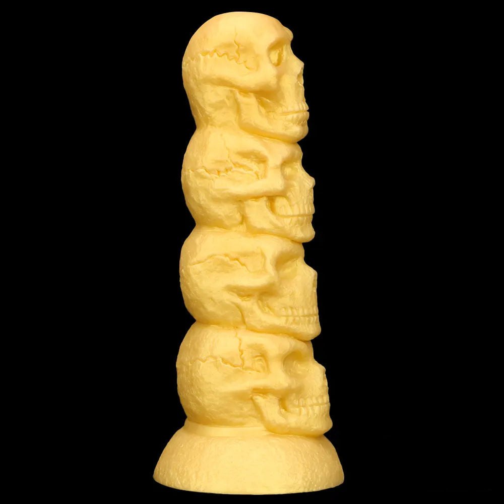 Gold skull stack fantasy dildo, photo 8