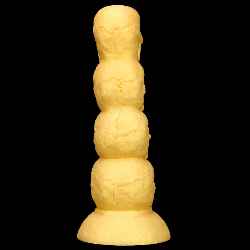 Gold skull stack fantasy dildo, photo 9