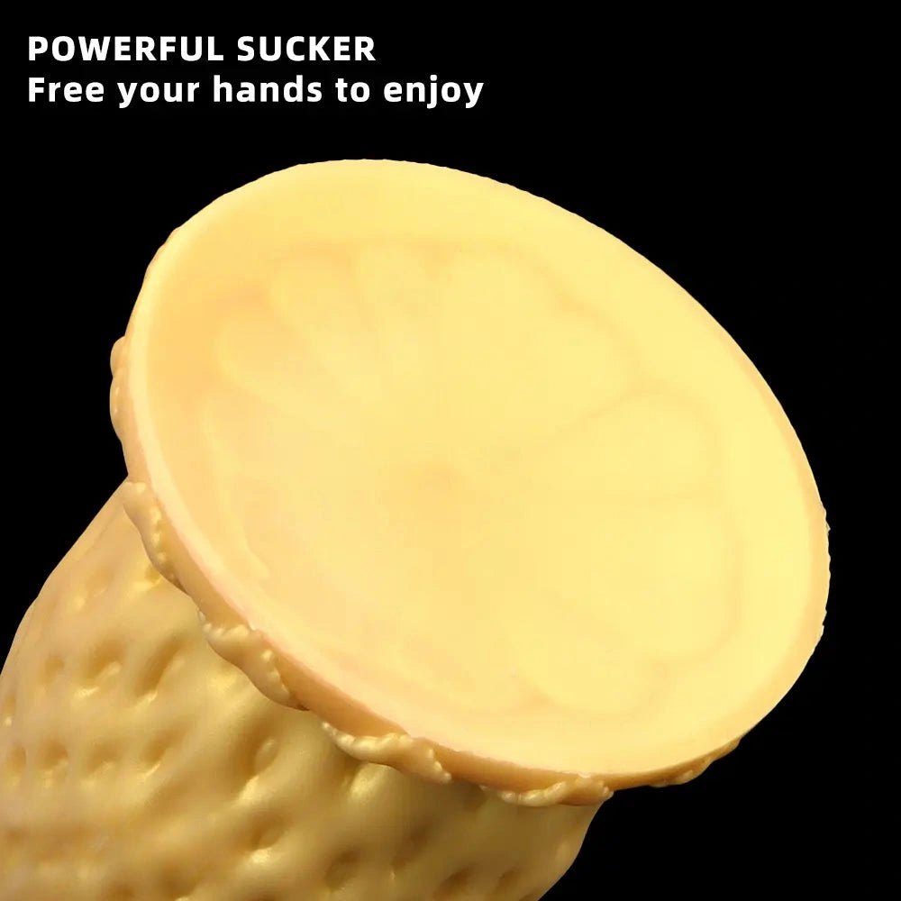 Gold strawberry silicone anal plug, photo 3