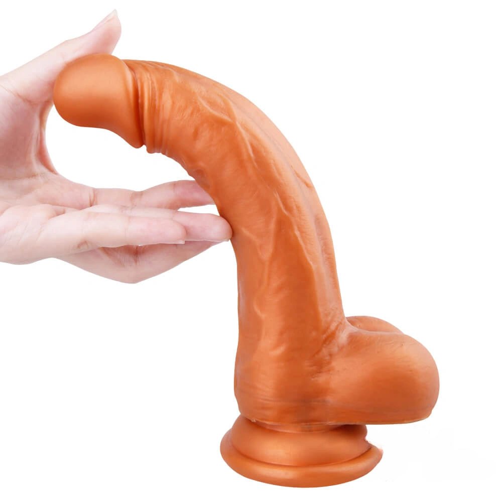 Gold-tone suction cup dildo, photo 4
