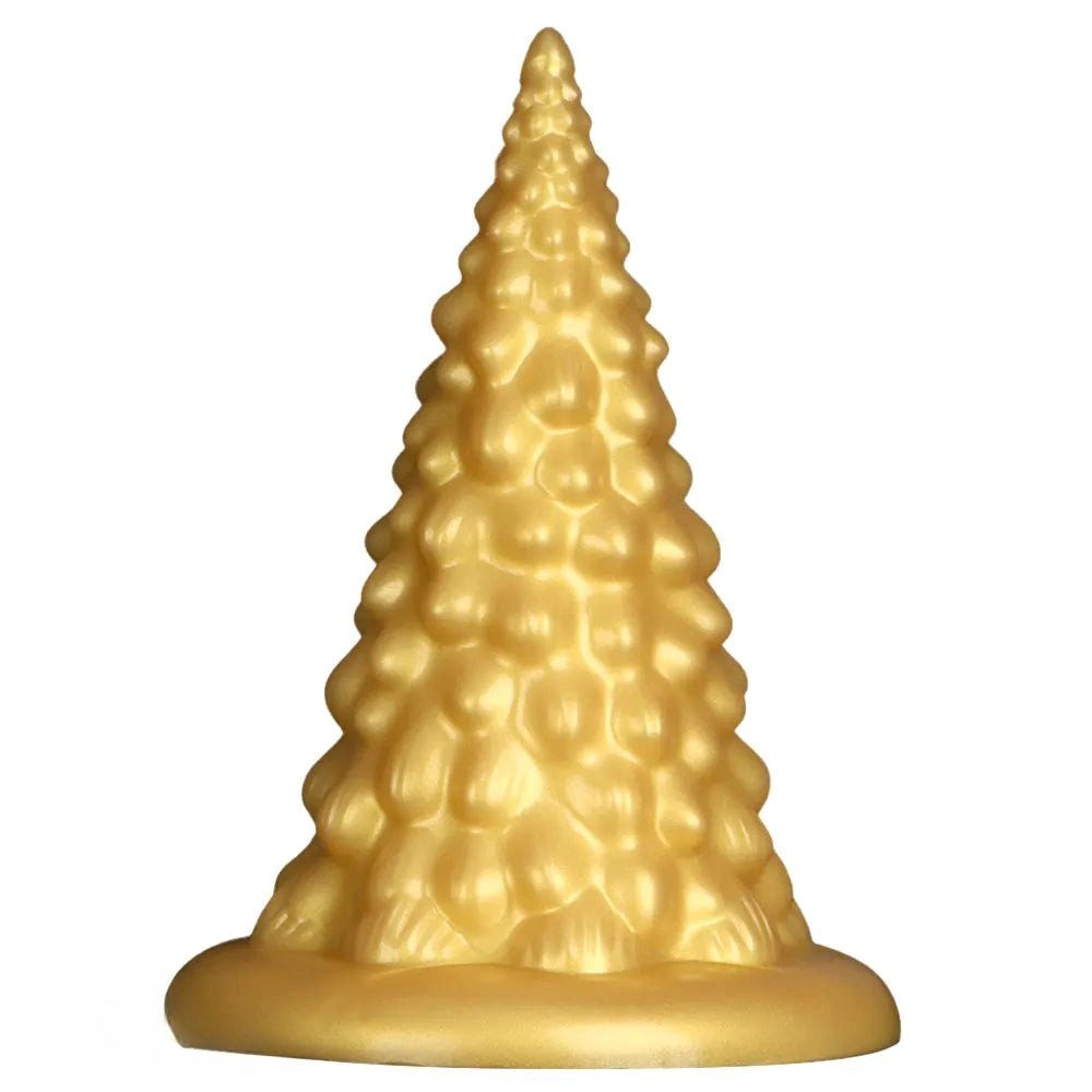 Gold textured anal plug, photo 1
