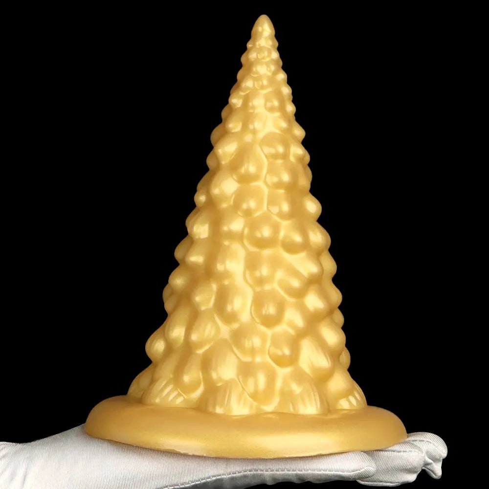 Gold textured anal plug, photo 10