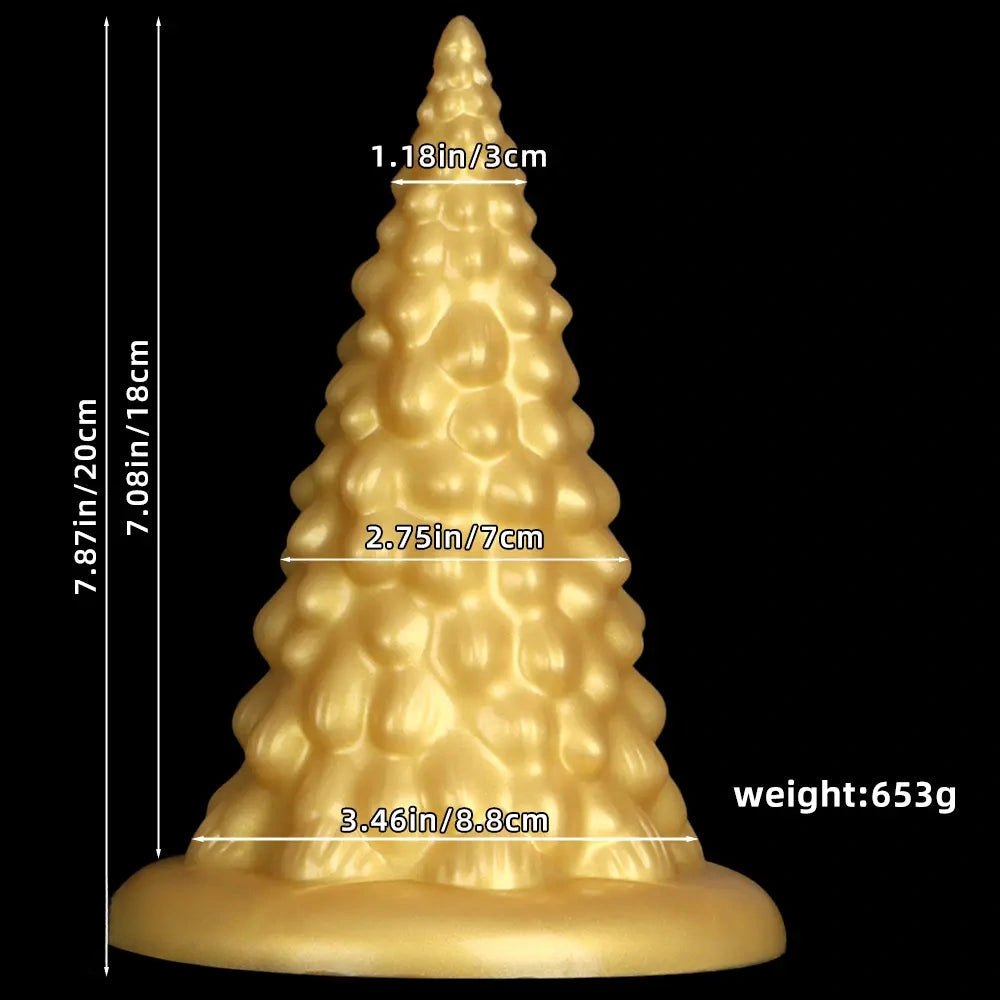 Gold textured anal plug, photo 7