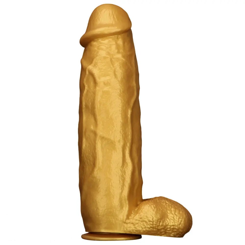 Gold silicone dildo, photo 1
