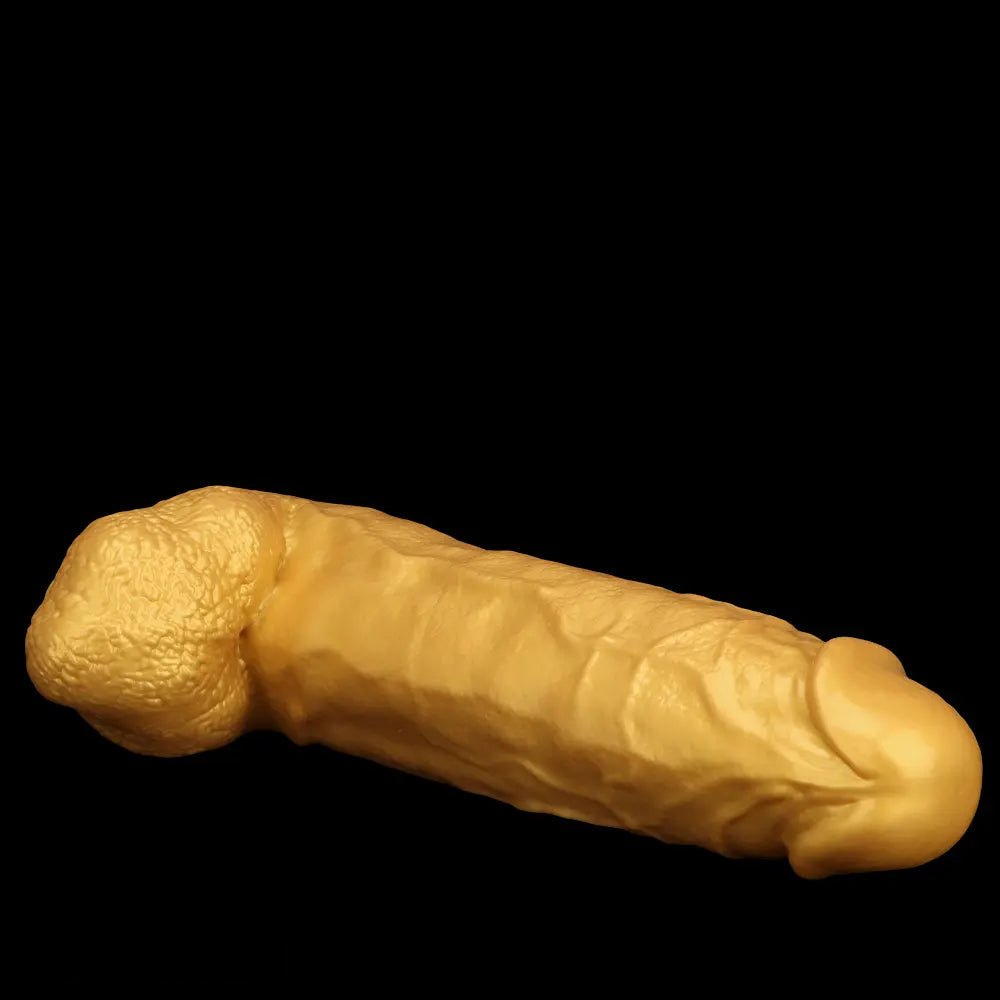 Gold silicone dildo, photo 13