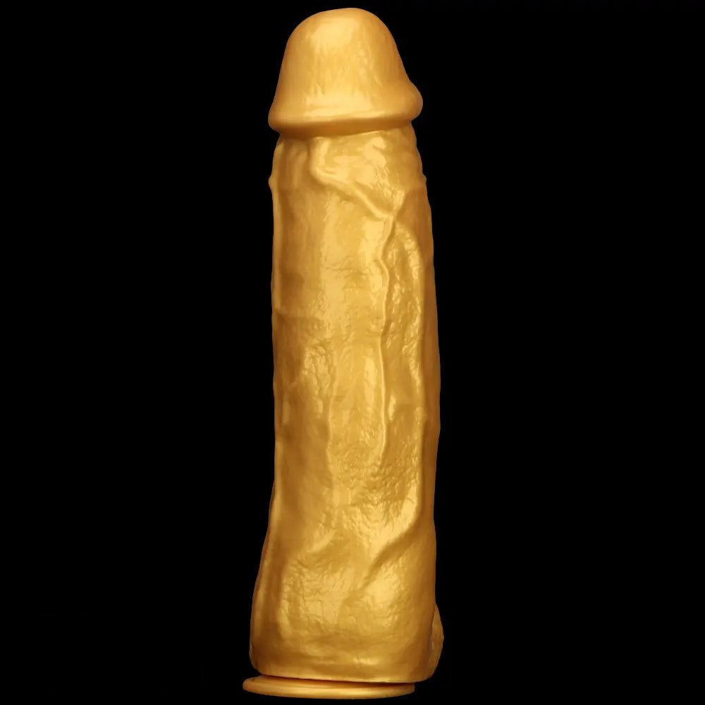 Gold silicone dildo, photo 2