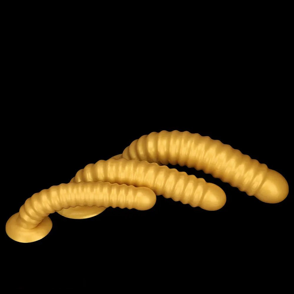 Gold threaded large dildo, photo 15