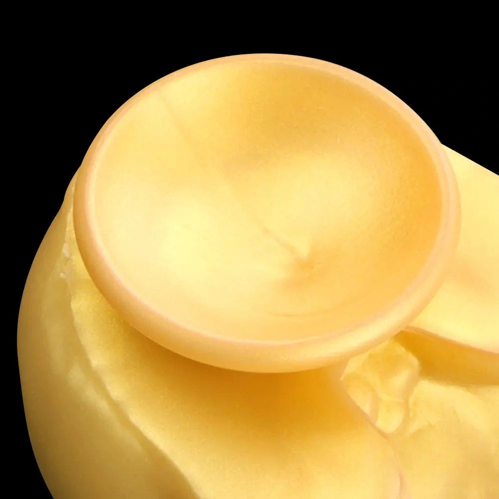 Gold bearded fantasy creature silicone dildo, photo 12