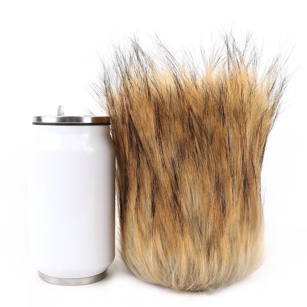 Golden mane dual entry furry male masturbator, photo 9