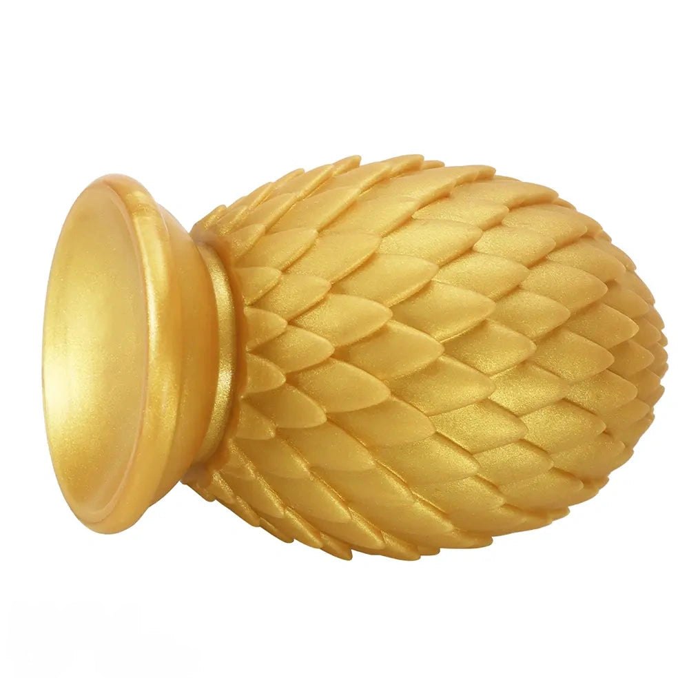 Gold pinecone silicone anal plug, photo 10