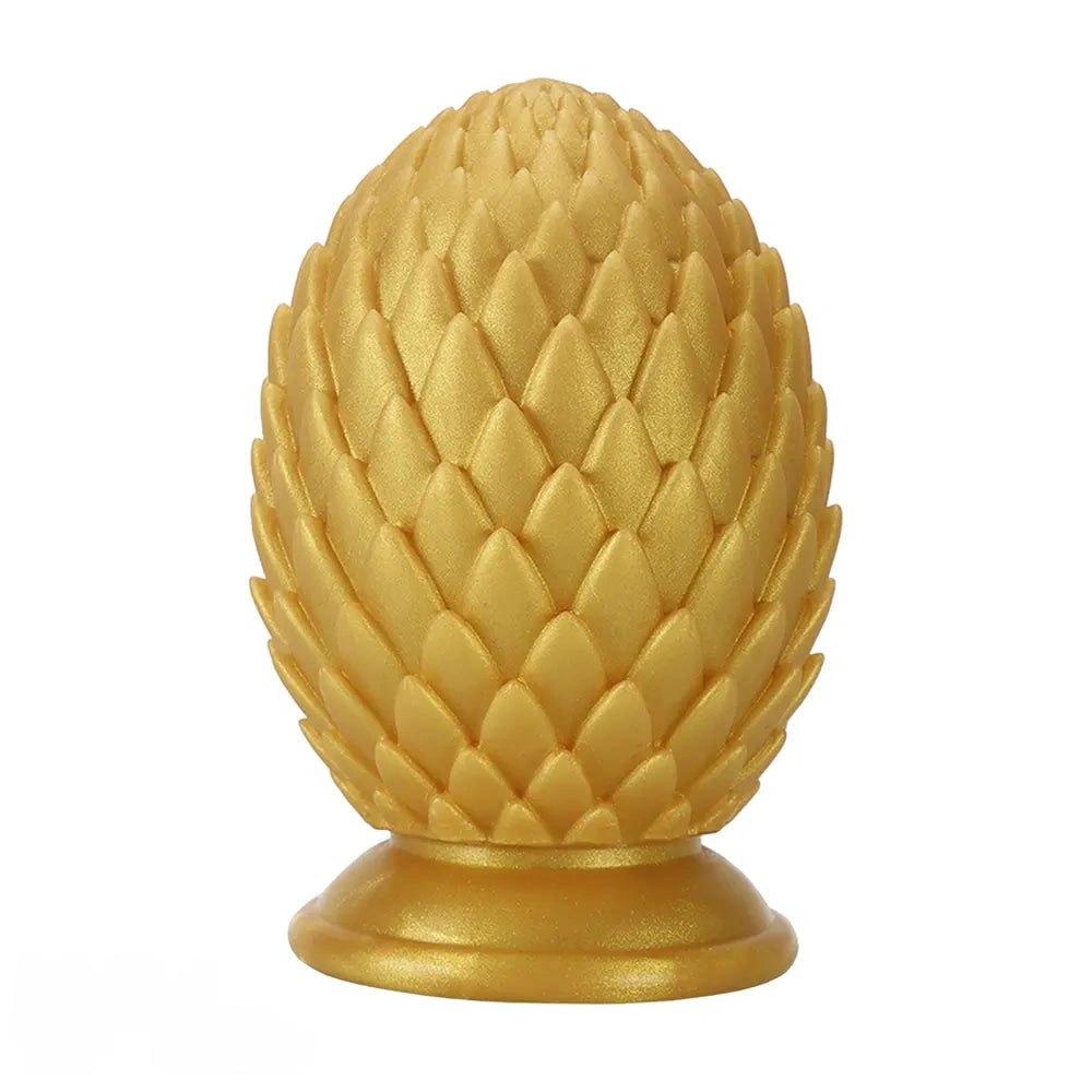 Gold pinecone silicone anal plug, photo 2