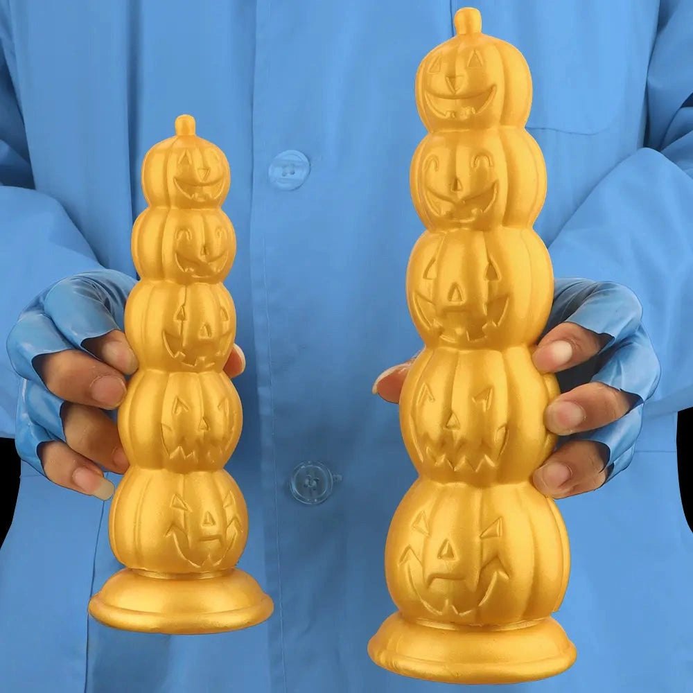 Golden pumpkin stack fantasy dildo, photo 12