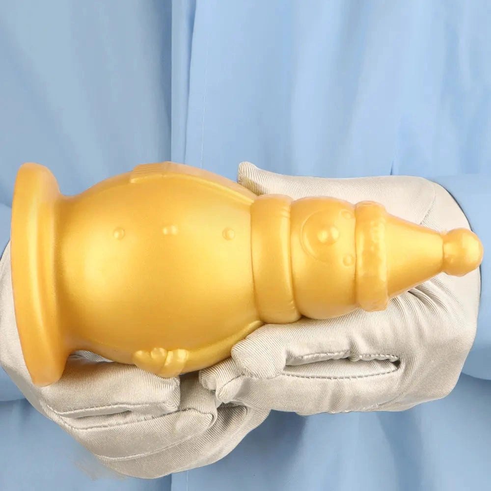 Gold snowman novelty butt plug, photo 11