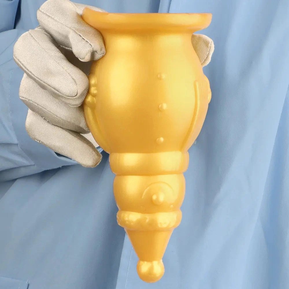 Gold snowman novelty butt plug, photo 12