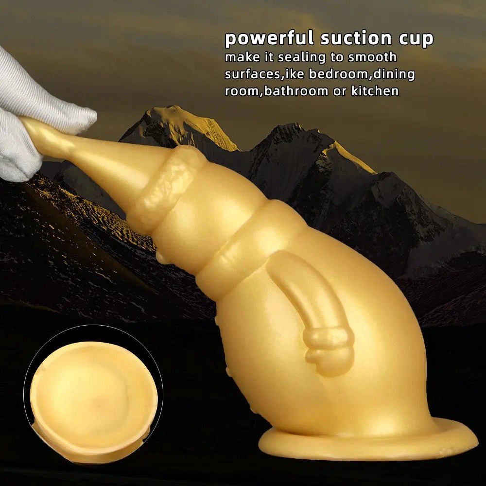 Gold snowman novelty butt plug, photo 4