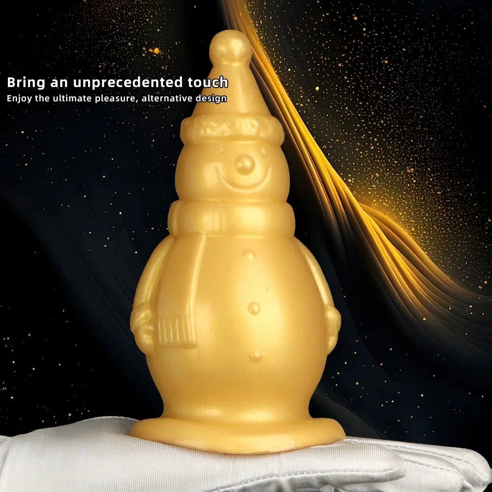 Gold snowman novelty butt plug, photo 5