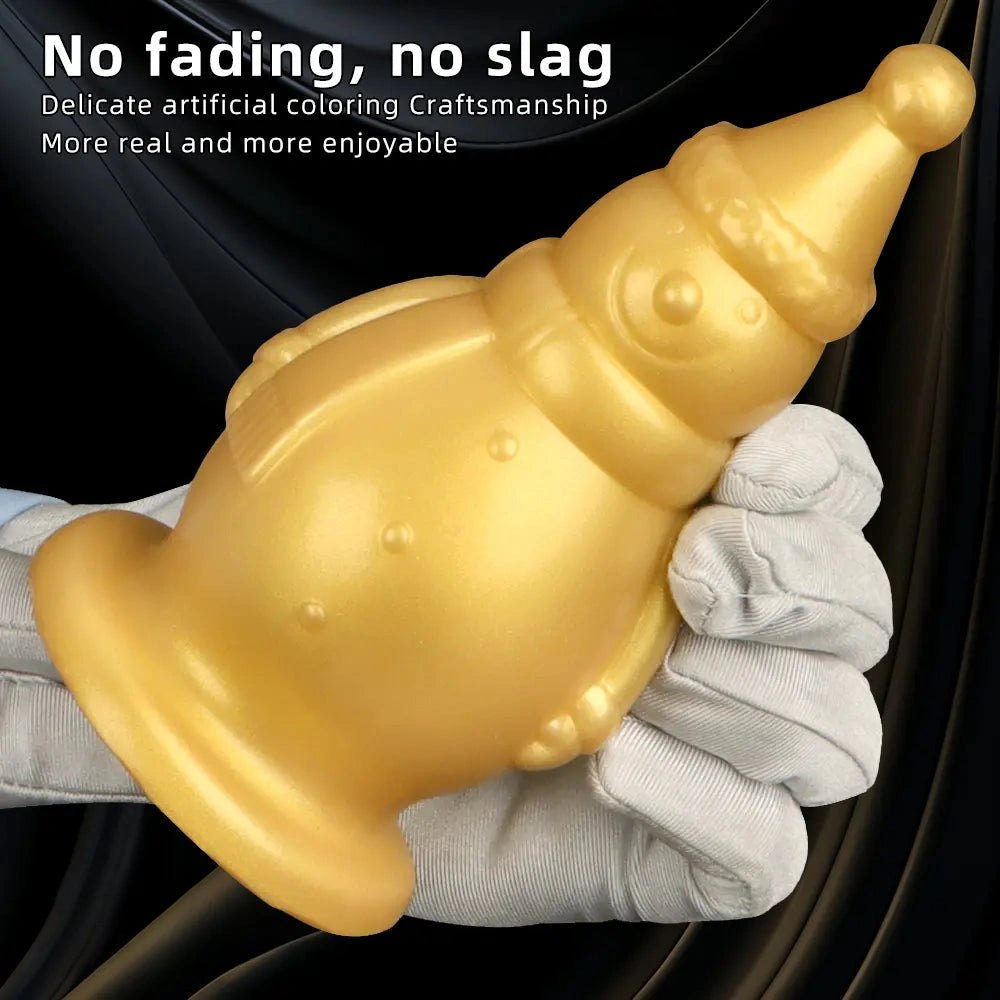 Gold snowman novelty butt plug, photo 6
