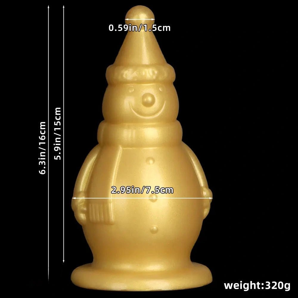 Gold snowman novelty butt plug, photo 8