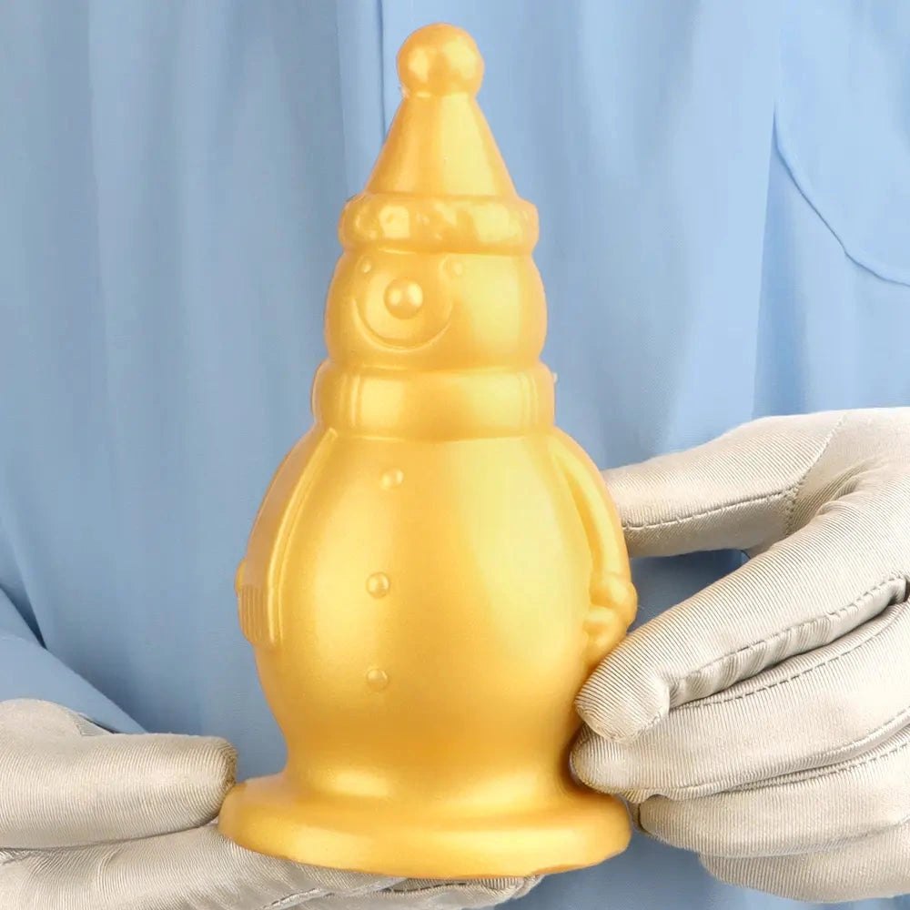Gold snowman novelty butt plug, photo 9