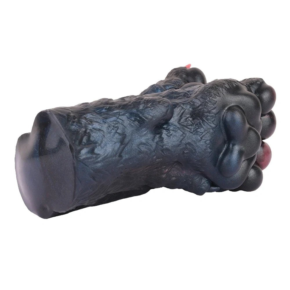 Black and burgundy double wolf paw masturbator, photo 13