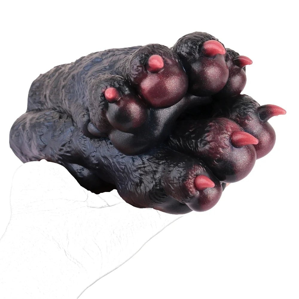 Black and burgundy double wolf paw masturbator, photo 2